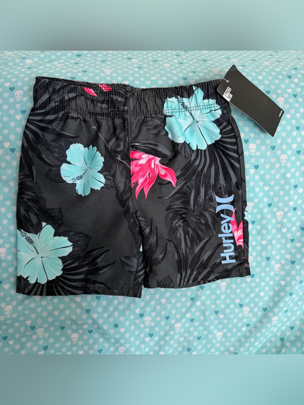 Toddler Boys’ Hurley Floral Hawaiian Shorts Size 24M